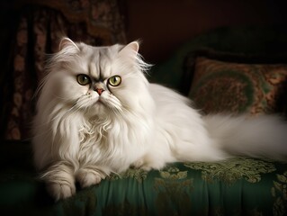 The Charming Chinchilla Persian Cat's Soft Gaze