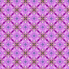 Pink and purple floral motif abstract seamless pattern geometric repeating design for background, textile, wrapping paper series see 602744556  602744472 602744574 