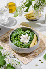 green salad with and corn