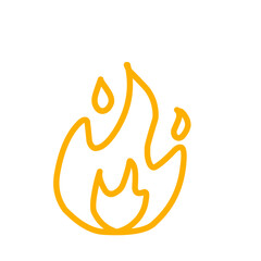 Fire line hand drawn