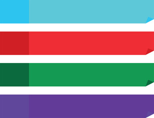 set of colorful banners illustration