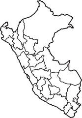 Mapa político y  geográfico del peru