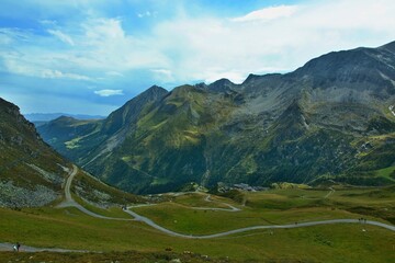 Fototapeta premium Austrian Alps - view of the mountains from the Tuxerjoch path