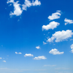 Naklejka na ściany i meble Blue sky with light clouds.