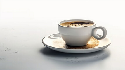 Obraz premium Cup of Coffee and Milk