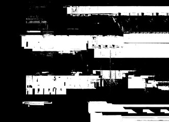 Fototapeta premium Grunge Abstraction: Monochromatic Glitch Design with Distorted Textures and a Raw, Edgy Aesthetic for Digital and Print Design