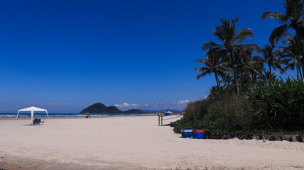 Orla da praia de Rivieira de São Lourenço, Bertioga, SP, Brasil