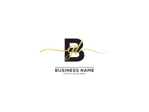 Modern Bgl Signature Logo, Monogram Bgl lgb Fashion Logo Letter Vector For Shop