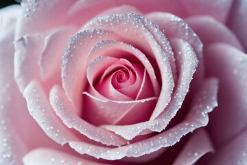 icy rose on a winter background