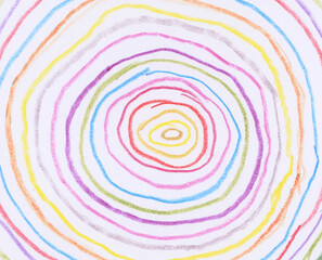 Hand drawn scrawl sketch line circle doodle pattern. Pen, pencil, crayon texture ink art abstract background..