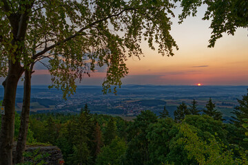 Fototapeta na wymiar Sonnenaufgang am Kordigast