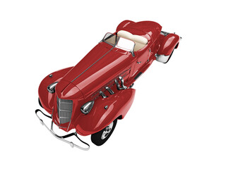 Naklejka premium isolated vintage car on a white background
