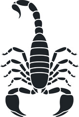 Scorpion logo. Isolated scorpion on white background