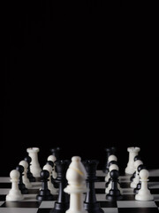 Gay marriage visual metaphor using chess pieces