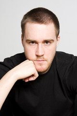 Naklejka premium Portrait of a handsome young man