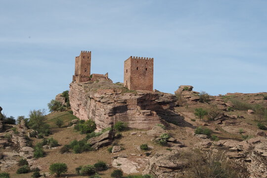 beautiful rock castle of zafra