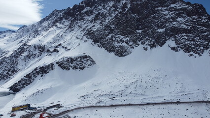 Montanhas na cordilheira dos andes no Chile