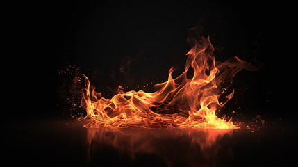 Beautiful Fire, made with generative AI