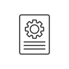 File Management icon - Document Setting Icon