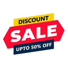 Discount sale stock vector. Illustration of discount upto 50% off