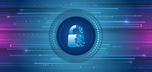 Vector illustration of data security services. Data protection, privacy, and internet security concept. Hi-tech various background. Cyber security for business and internet projects.