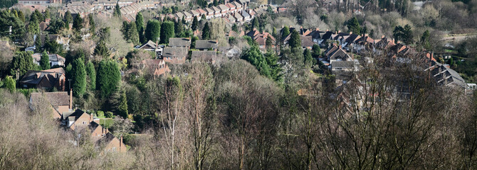 Suburbs of birmingham, england uk housing.