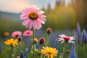 Die Toskana im Sonnenuntergang