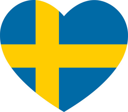 National Day of Sweden, love Sweden symbol, heart icon, Swedish Flag Day, Sveriges nationaldag, svenska flaggans dag
