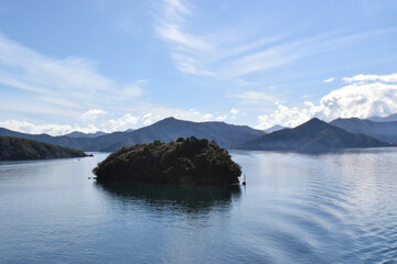 An island in the Cook Strait of Wellington, New Zealand