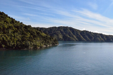 Coast along the Cook Strait off Wellington, New Zealand