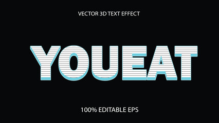 Free vector text effect