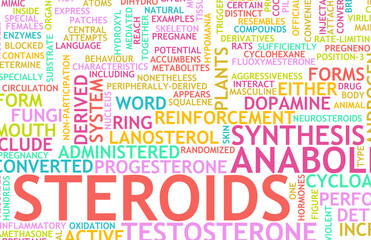 Fototapeta premium Steroids Abuse And Sports Doping Concept Art