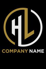 a logo design combination of two letters