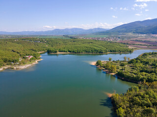 Fototapeta na wymiar The Forty Springs Reservoir near town of Asenovgrad, Bulgaria