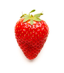 Fresh strawberry on white background
