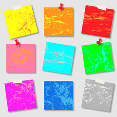 Sticky colourful notes 