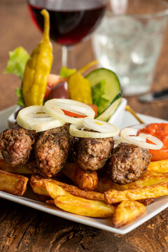 cevapcici with french fries