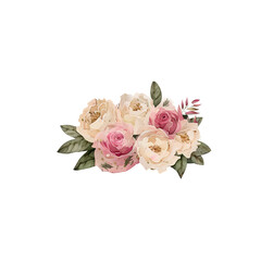 Pink and Cream Flowers 