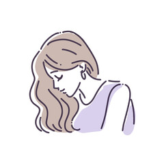 Female pose illustration
