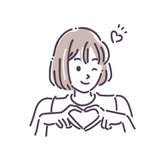 Female pose illustration
