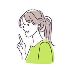 Female pose illustration
