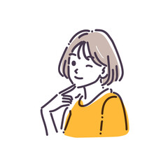 Female pose illustration
