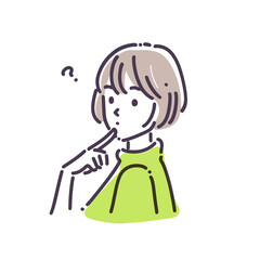 Female pose illustration
