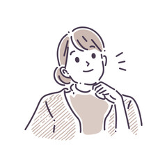 Female pose illustration
