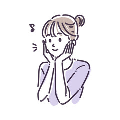 Female pose illustration
