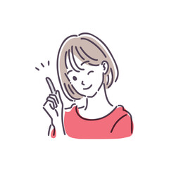 Female pose illustration
