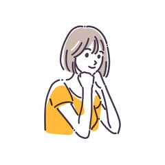 Female pose illustration
