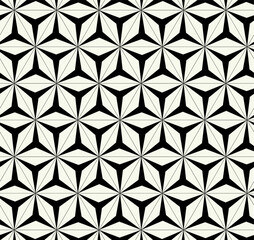 Vector monochrome geometric pattern in simple graphic design. Fashion trendy geometry.