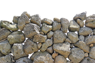 제주도에서 가장많은 돌을 이용해서 만든 돌담들의 패턴