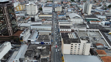 Visão aérea da cidade de Mogi das Cruzes, SP, Brasil - obrazy, fototapety, plakaty
